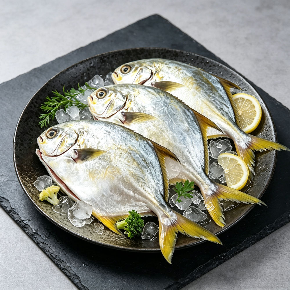Frozen Raw Golden Pomfret